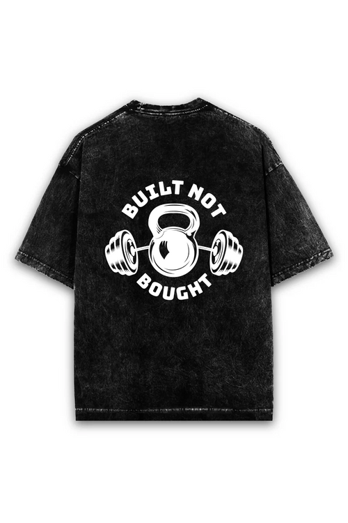 Built Not Bought — Oversized Acid Wash Tee