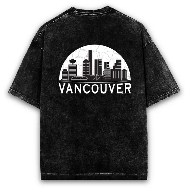 Vancouver — Oversized Acid Wash Tee back
